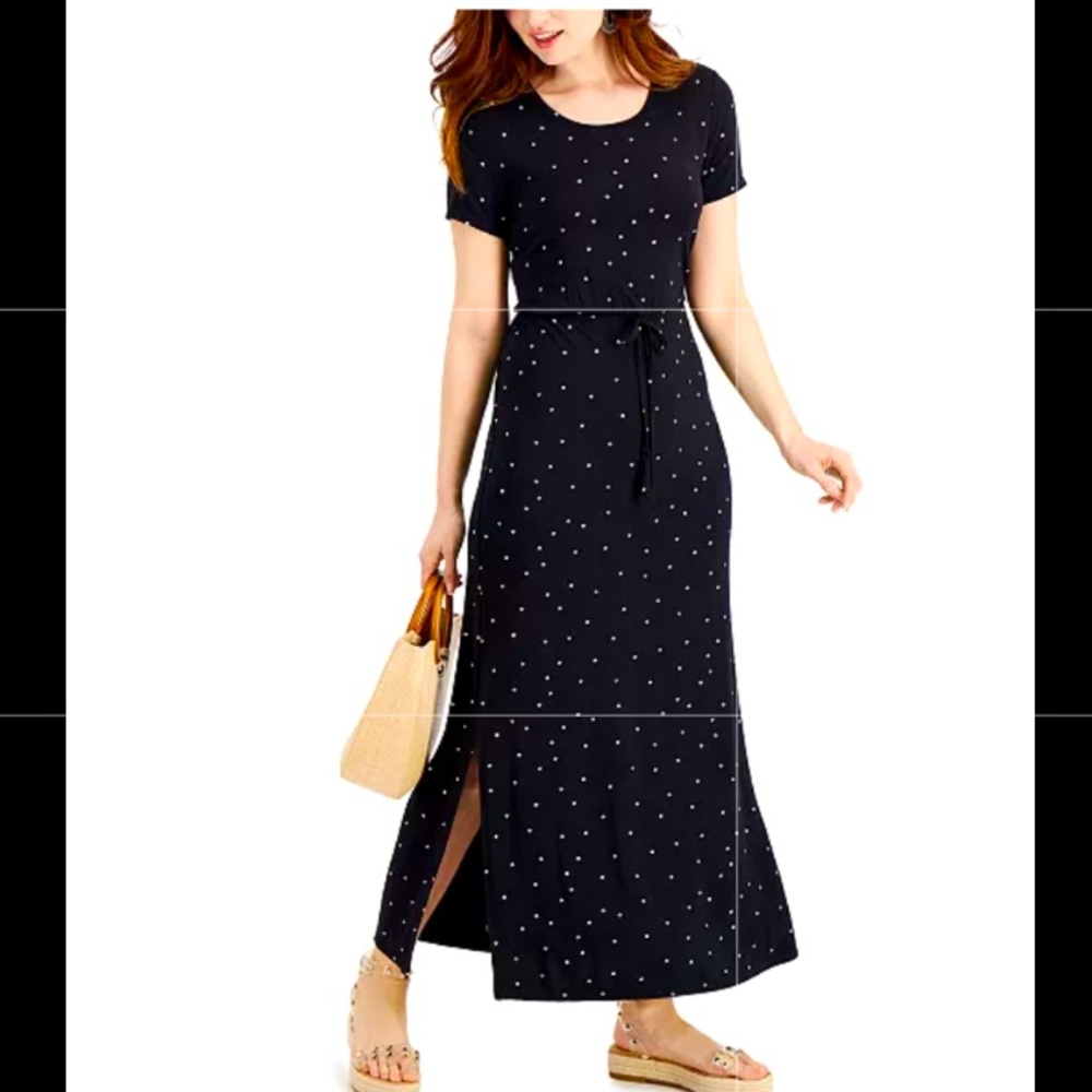 ✨NWOT Style & Co Star Print Maxi Dress